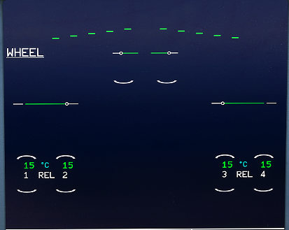 Lower ECAM Wheel page after gear up